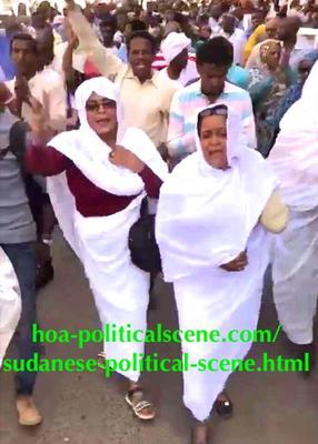 hoa-politicalscene.com/invitation-to-comment60.html - Invitation to Comment 60: Sudanese women in their national dress leading the resistance movement in Khartoum.
