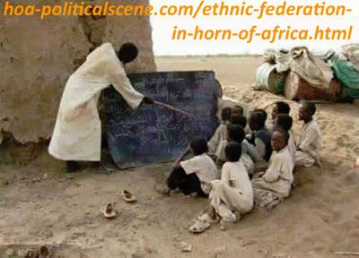 hoa-politicalscene.com/ethnic-federation-in-horn-of-africa.html - Ethnic Federalism in Horn of Africa: Poor education under the poverty margin in the Horn of Africa produces conflicts.