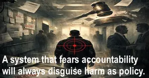 A System That Fears Accountability Will Always Disguise Harm As Policy
