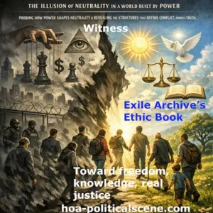 Exile Archive on the Illusion of Neutrality in a World Built by Power, probes how power shapes neutrality & reveals the structures that define conflict, order & truth.