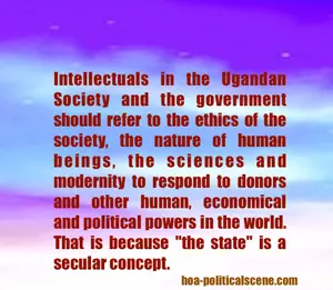 Uganda faces new interior political challenges from opponents to shift the political system, as it faces exterior human pressures from donors and monetary powers to bow to their conditions to get aid.