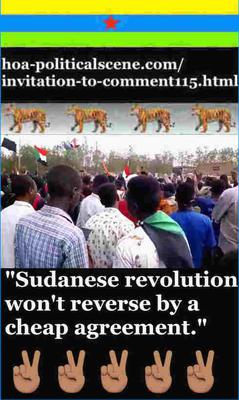 Invitation to Comment 115: Sudanese revolution won't reverse by a cheap agreement.