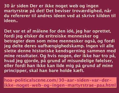 30 år siden Der er ikke noget web og ingen martyrstræ på det! Det beviser troværdighed, når du refererer til andres ideen ved at skrive kilden til ideen.