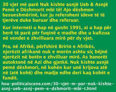 30 vjet më parë Nuk kishte asnjë Ueb & Asnjë Pemë e Dëshmorit mbi të! Ajo dëshmon besueshmërinë, kur ju referoheni ideve të të tjerëve duke buruar dhe referuar.