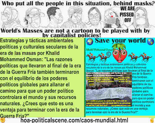hoa-politicalscene.com/caos-mundial.html - Caos Mundial - Spanish: Las razones políticas que llevaron al final de la era de la Guerra Fría también terminaron con el equilibrio de poderes políticos ...