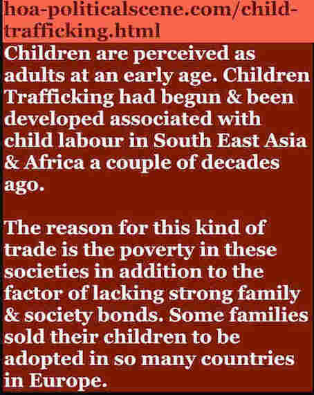 hoa-politicalscene.com/child-trafficking.html - Child Trafficking: A quote issue by Sudanese author, columnist, humanitarian activist and journalist Khalid Mohummed Osman to fight it.