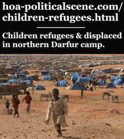 Children Refugees are products of dictatorship's industry. They emerge, as refugee children continuously, because of bad political practices in the world.