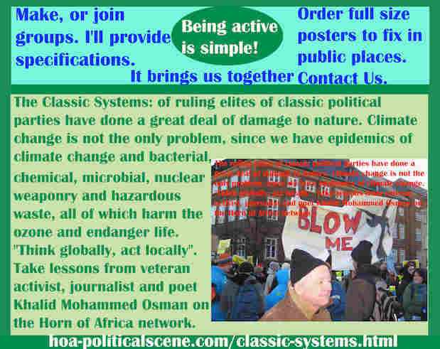 hoa-politicalscene.com/classic-systems.html - Classic Systems: of classic political parties ruling elites have done a great deal of damage to nature. Climate change is not the only problem.