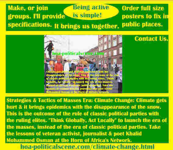 hoa-politicalscene.com/climate-change.html - Strategies & Tactics of Masses Era: Climate Change: Climate gets hurt and it brings epidemics with the disappearance of the snow.