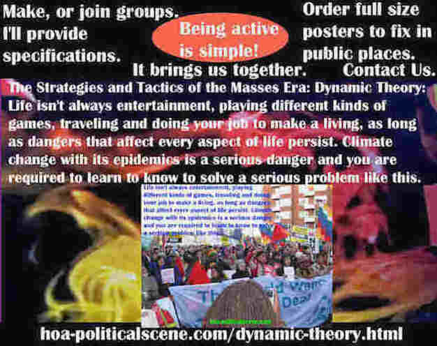 hoa-politicalscene.com/dynamic-theory.html - Strategies & Tactics of Masses Era: Dynamic Theory: Life isn't always entertaining, playing games, traveling and doing jobs to make a living.
