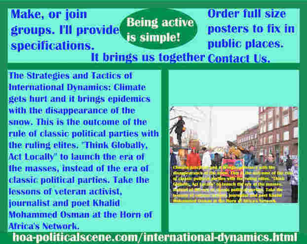 hoa-politicalscene.com/international-dynamics.html - Strategies & Tactics of International Dynamics: Climate gets hurt and it brings epidemics with the disappearance of the snow.