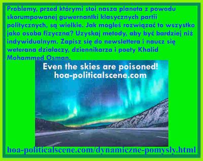 hoa-politicalscene.com/dynamiczne-pomysly.html - Dynamiczne Pomysły: Problemy, przed którymi stoi nasza planeta z powodu skorumpowanej guwernantki klasycznych partii politycznych, są wielkie.