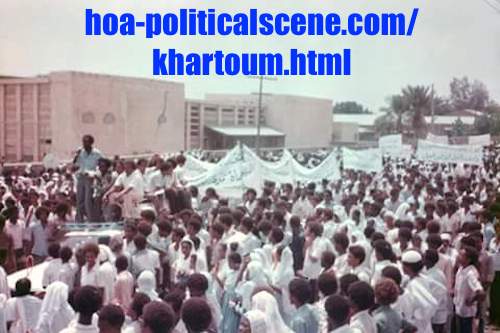 hoa-politicalscene.com/khartoum.html - Khartoum knows no secrets! A view from April uprising on the streets of Khartoum. Yes, it was that uprising which has turned into false revolution.