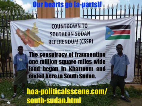 hoa-politicalscene.com - South Sudan: The conspiracy of fragmenting the one million square wide land began in the Khartoum in the North Sudan and ended in the South.