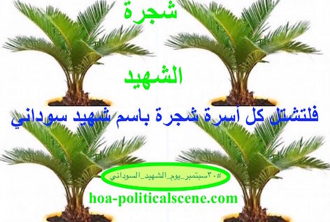 HOA's Mastermind Says International Terrorism is a Capitalist Industry: Taking into account the regional sections of breakthrough solutions to world environmental crises and political troubles, and to tackle environmental crises and bring about a secular Sudanese revolution, I created the Sudanese Martyr's Tree 3 to support the Sudanese revolution.