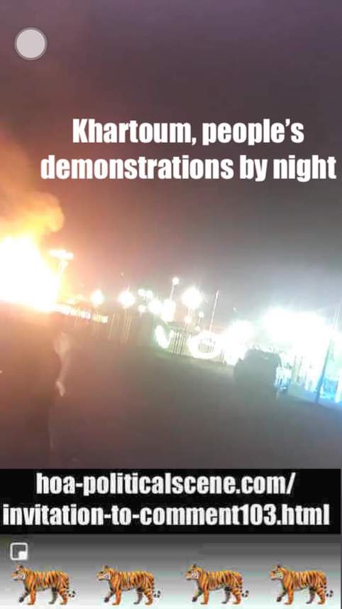 hoa-politicalscene.com/invitation-to-comment103.html: Invitation to Comment 103: يوميات الثورة السودانية في ديسمبر ٢٠١٨م. Sudanese Intifada in December 2018. Sudanese Youth for Change شباب السودان من أجل التغيير 
