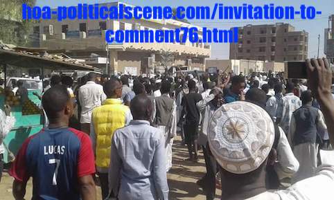 hoa-politicalscene.com/invitation-to-comment76.html: Invitation to Comment 76: Political statements on December 2018 intifada in Sudan بيانات سودانية سياسية شعبية في اطار مظاهرات ديسمبر 2018م