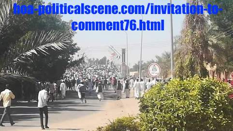 hoa-politicalscene.com/invitation-to-comment76.html: Invitation to Comment 76: Political statements on December 2018 protests in Sudan بيانات سودانية سياسية شعبية في اطار إحتجاجات ديسمبر 2018م