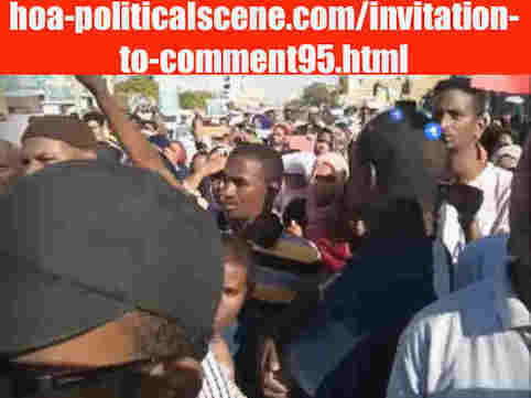 hoa-politicalscene.com/invitation-to-comment95.html: Invitation to Comment 95: The signatory powers of the Declaration of Freedom and change. القوى الموقعة على إعلان الحرية والتغيير. Sudanese Intifada in January 2019. 