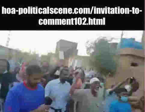 hoa-politicalscene.com/invitation-to-comment102.html: Invitation to Comment 102: Sudanese interior intifada, January 2019. 