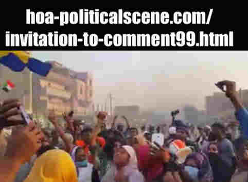 hoa-politicalscene.com/invitation-to-comment99.html: Invitation to Comment 99: Sudanese women prisoners of conscience in context of December 2018-January 2019 intifada! المعتقلات السياسيات السودانيات في إطار إنتفاضة ديسمبر ٢٠١٨م - يناير ٢٠١٩م. 