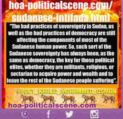 hoa-politicalscene.com/sudanese-intifada.html: Sudanese Intifada: يوميات الثورة السودانية في يناير 2019م. Diary of the Sudanese Intifada in January 2019.