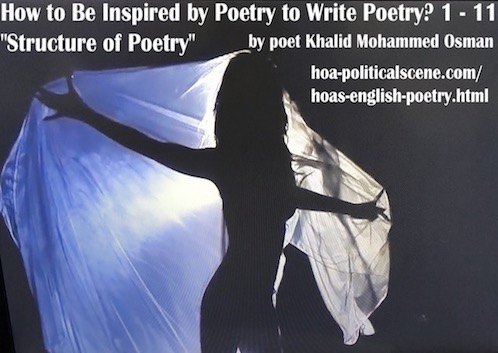 HOA's English Poetry in examples to learn from them and inspire by poetry to write poetry. Insights on poetry elements and structure to widen your knowledge.