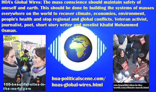 hoa-politicalscene.com/hoas-global-wires.html - HOA's Global Wires: The mass conscience should maintain safety of oneself and earth. This should be done by building the systems of masses.