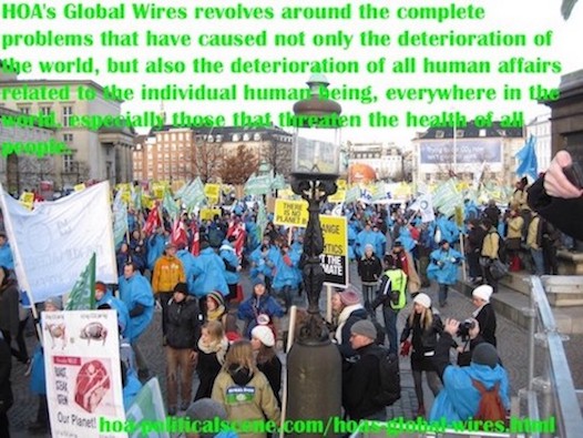 hoa-politicalscene.com/hoas-global-wires.html - HOA's Global Wires: HOA's Global Wires revolves around the complete problems that have caused world and human deterioration.
