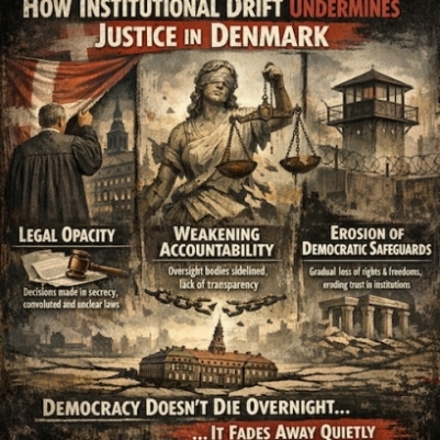 The Architecture of Erosion: How Institutional Drift Undermines Justice in Denmark?: What you see in this image invites reflection. It symbolizes decades of lived experience confronting systemic challenges and procedural shortcomings within institutional frameworks. The visual exploration evokes questions about how structural neglect and enduring bias can emerge through insufficient legal clarity and uneven application of justice.
