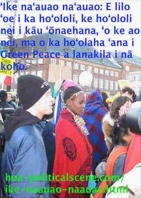 hoa-politicalscene.com/ike-naauao-naauao.html - Invitation to Comment: ʻIke naʻauao naʻauao: E lilo ʻoe i ka hoʻololi, ke hoʻololi nei i kāu ʻōnaehana, ʻo ke ao nei, ma o ka hoʻolaha ʻana i Green Peace a lanakila i nā koho.