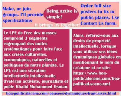 hoa-politicalscene.com/pensees-dynamiques-francaises.html - Pensées Dynamiques Françaises: Le LPE de l'ère des messes comprend 3 segments regroupant des unités systématiques pour faire face...