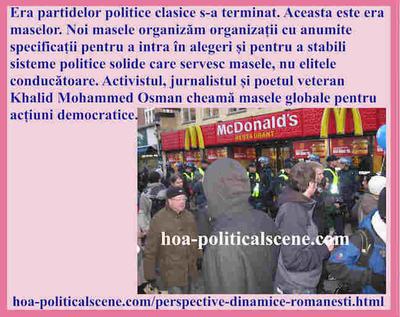 hoa-politicalscene.com/perspective-dinamice-romanesti.html - perspective dinamice românești: Era partidelor politice clasice s-a terminat. Aceasta este era maselor. Organizați mase.