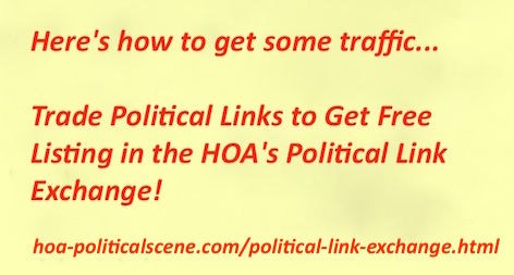 Swap political links with the political link exchange of HOA PoliticalSce
