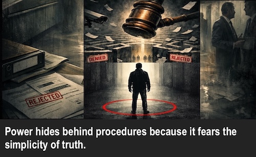 HOA's Interval with Wisdom Nuggets of Inspiring Ethical Proverbs: Power hides behind procedures because it fears the simplicity of truth.