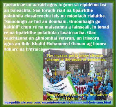 hoa-politicalscene.com/smaointeoireacht-dhinimiciuil-na-heireann.html - Smaointeoireacht Dhinimiciúil na hÉireann: Gortaítear an aeráid agus tugann sé eipidéimí...