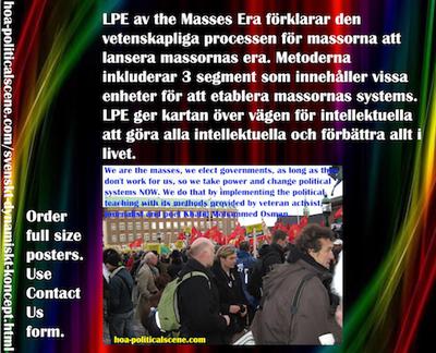 hoa-politicalscene.com/svenskt-dynamiskt-koncept.html - Svenskt Dynamiskt Koncept: LPE av the Masses Era förklarar den vetenskapliga processen för massorna att lansera massornas era.
