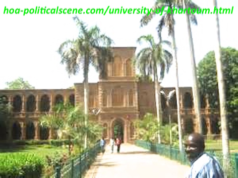 hoa-politicalscene.com/university-of-khartoum.html - University of Khartoum faces planned military religious regime's destruction because it is the fountain of the Sudanese historical uprising.