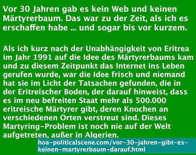 hoa-politicalscene.com/intellectual-ignition.html: Vor 30 Jahren gab es kein Web und keinen Märtyrerbaum. Das war zu der Zeit, als ich es erschaffen habe ... und sogar bis vor kurzem.