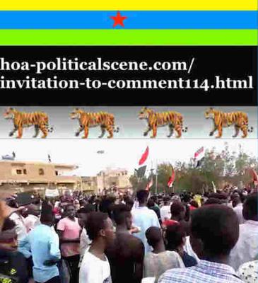 Invitation to Comment 114 Comments: Sudanese young protests August 2019 won't be dumped by agreement with killers.