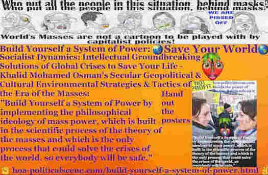 HOA's Mastermind Says International Terrorism is a Capitalist Industry: Build Yourself a System of Power by implementing the philosophical ideology of mass power, which is built in the scientific process of the Theory of the Masses and which is the only process that could solve the crises of the world, so everybody will be safe.