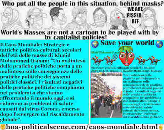 hoa-politicalscene.com/caos-mondiale.html: Il Caos Mondiale: Un malinteso delle pratiche politiche porta a un malinteso sulle conseguenze delle pratiche politiche dei sistemi politici classici.