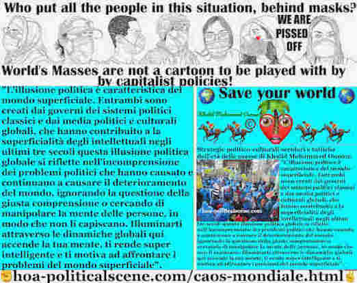 hoa-politicalscene.com/caos-mondiale.html: Il Caos Mondiale: L'illusione politica è caratteristica del mondo superficiale. Entrambi sono creati dai governi dei sistemi politici classici e dai ...