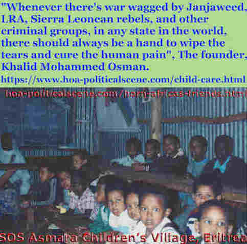 hoa-politicalscene.com/child-care.html - Child Care: Journalist Khalid Mohammed Osman's quotes about children, concerning the conflicts of private social sectors and political public sectors.
