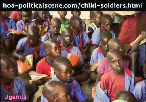 hoa-politicalscene.com/child-soldiers.html - Child Soldiers: and orphan children of Uganda, the Democratic Republic of the Congo & Sudan.