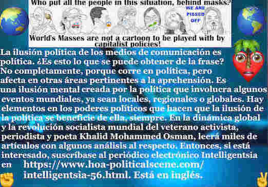 ¿Cómo deteriora nuestro mundo la ilusión política de los medios de masas?: La ilusión política de los medios de comunicación es política. Es una ilusión mental creada por la política que involucra algunos eventos mundiales, ya sean locales, regionales o globales.