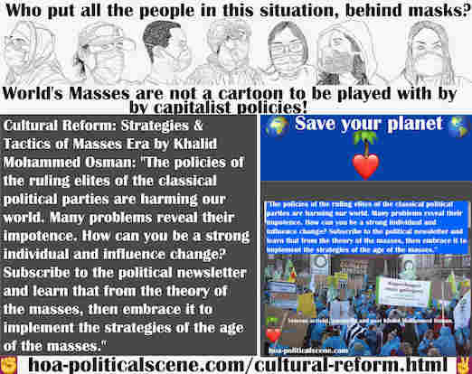 hoa-politicalscene.com/cultural-reform.html - Cultural Reform: The policies of the ruling elites of the classical political parties are harming our world. Many problems reveal their impotence.