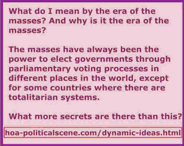 hoa-politicalscene.com/dynamic-ideas.html - Dynamic Ideas: Classic political parties' era is over. Time is for masses' era, says veteran activist, journalist, poet & visionary Khalid Mohammed Osman.