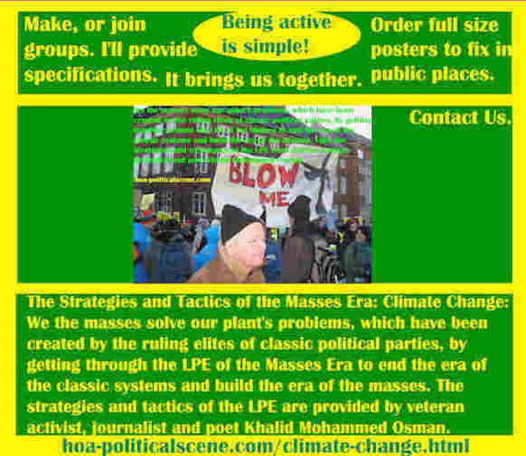 hoa-politicalscene.com/climate-change.html - The Strategies and Tactics of the Masses Era: Climate Change: We masses solve our plant's problems by getting through the LPE of the Masses Era.