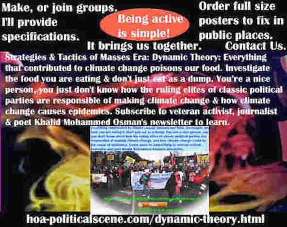 hoa-politicalscene.com/dynamic-theory.html - Strategies & Tactics of Masses Era: Dynamic Theory: Everything that contributed to climate change poisons our food. Investigate the food you are eating.